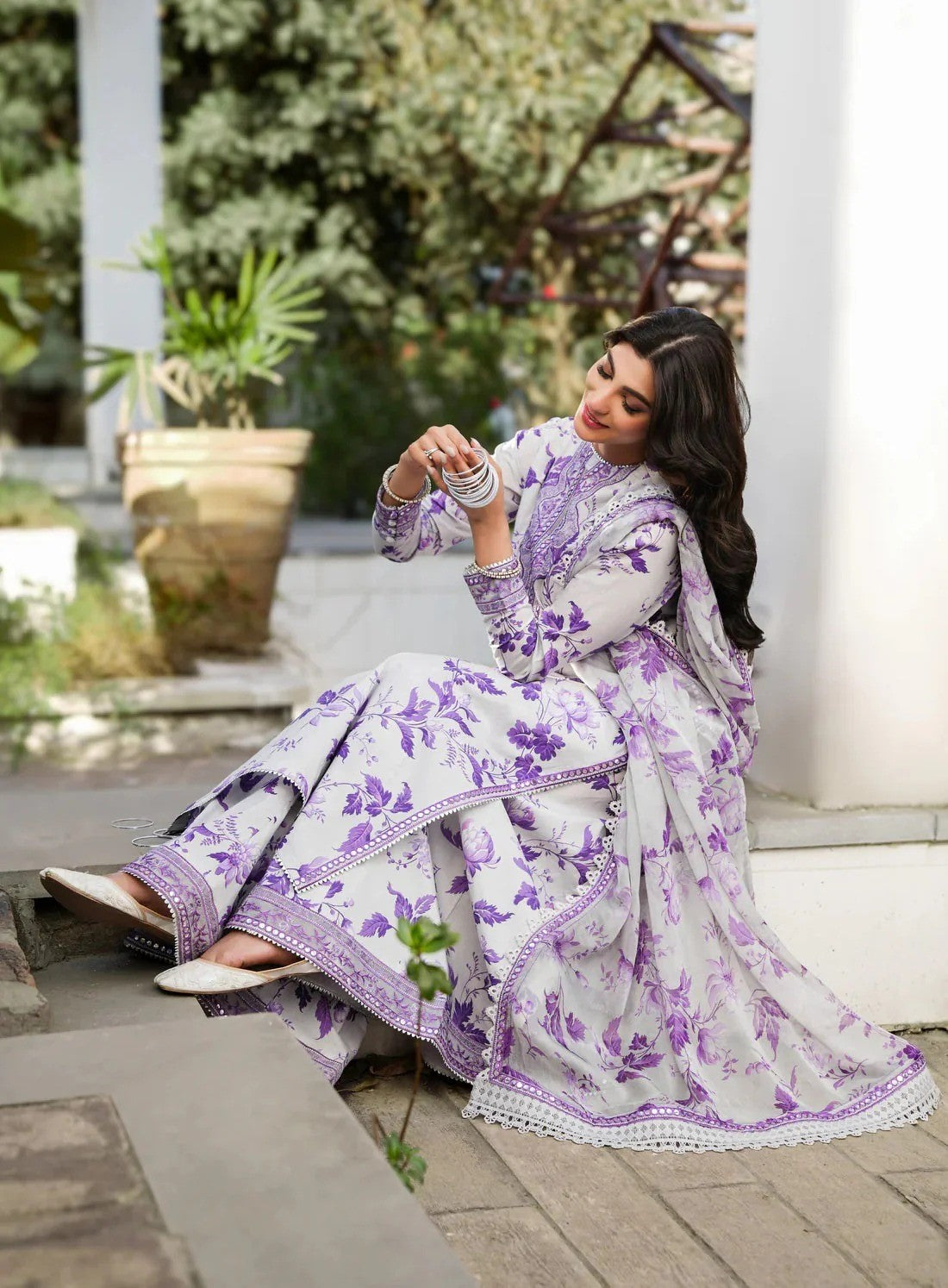 KARANDI PRINTED+EMBROIDERY UNSTITCH DRESS 3 PIECE 518W