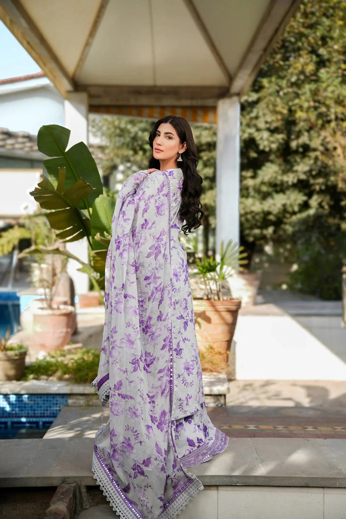 KARANDI PRINTED+EMBROIDERY UNSTITCH DRESS 3 PIECE 518W