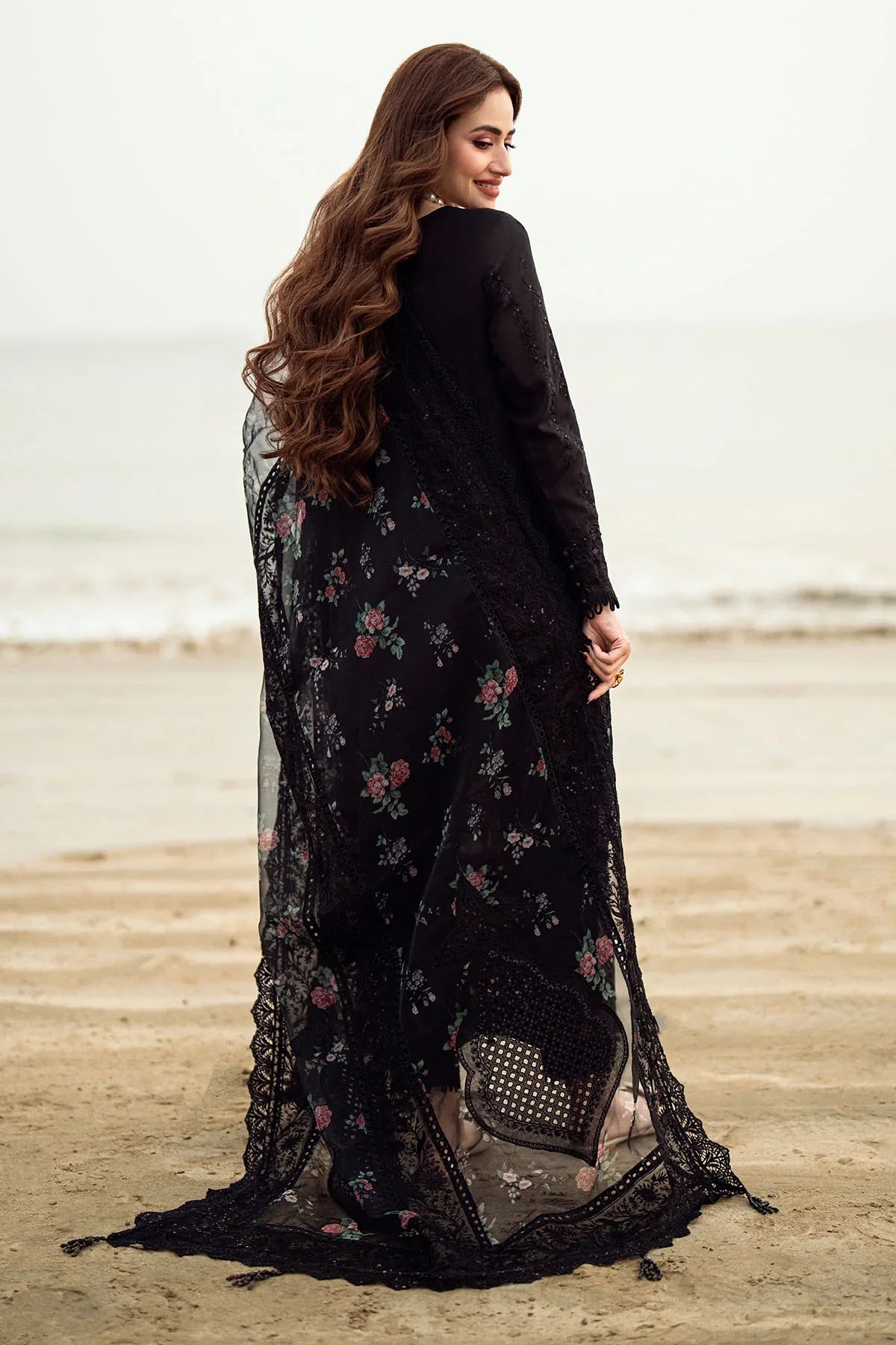 3PC DHANAK EMBROIDERED UNSTITCHED DRESS - 520W
