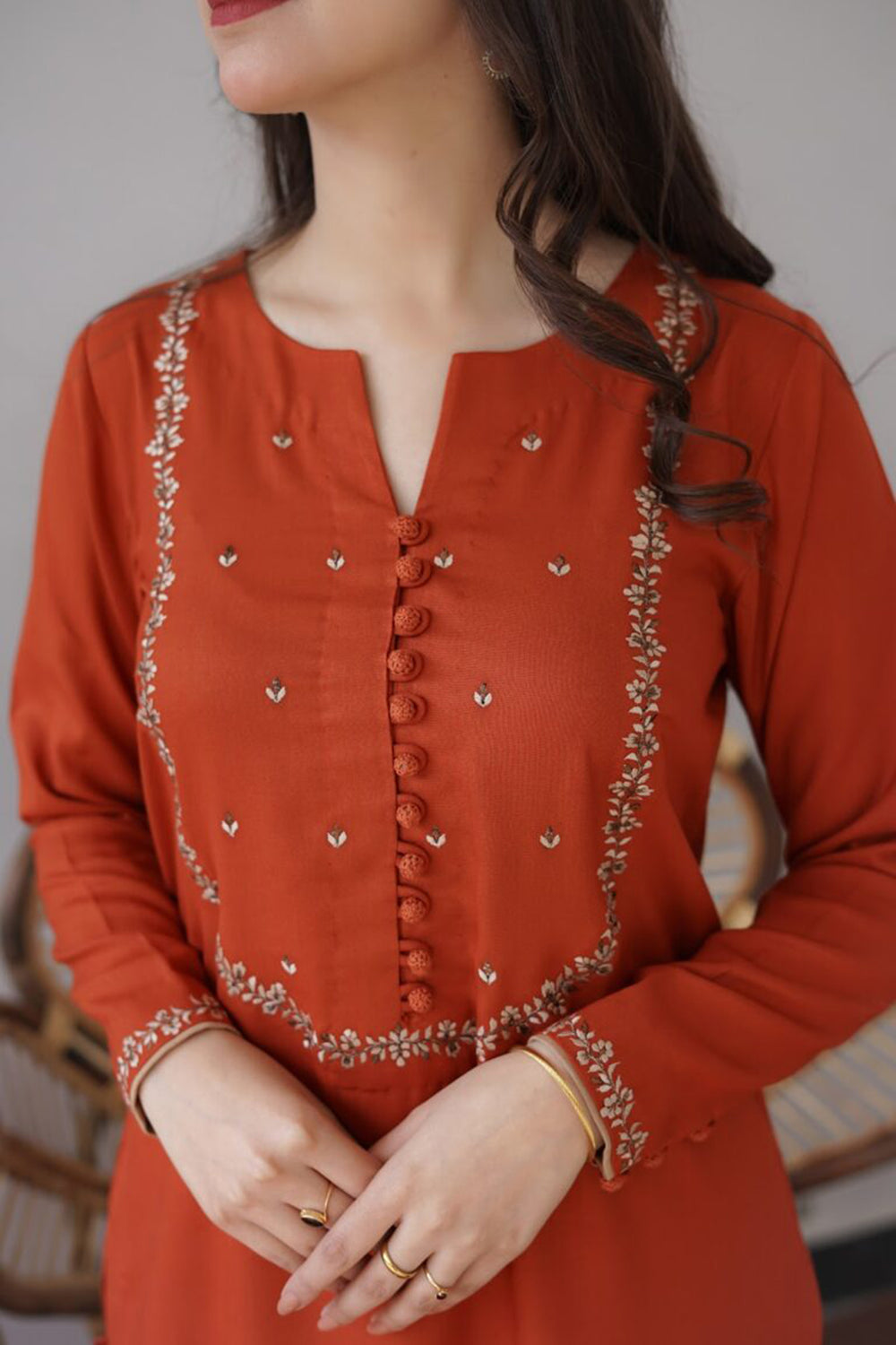 DHANAK UNSTITCH DRESS 218